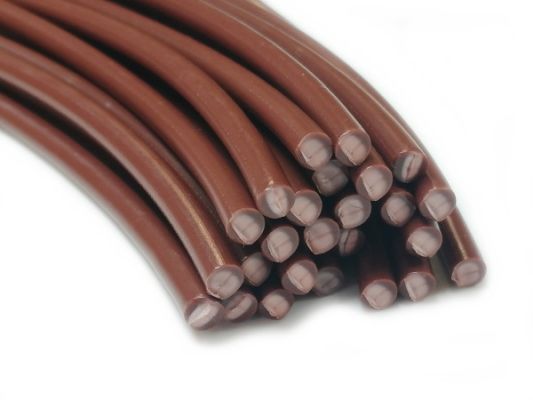 Plastic welding rods PE-HD 4mm Round Brown (RAL8016) 25 rods